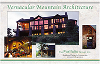 cover of Vernacula Mountain Architecture brochure